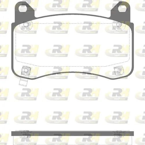 комплект спирачно феродо, дискови спирачки ROADHOUSE           