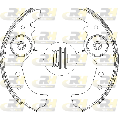 комплект спирачна челюст ROADHOUSE           