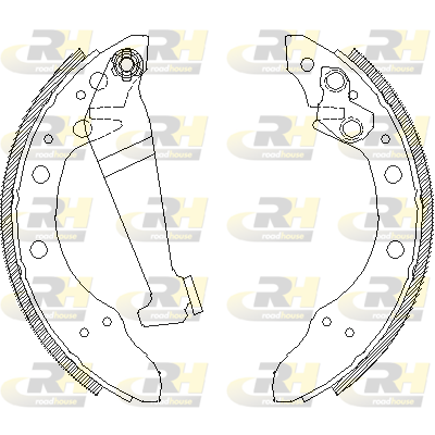 комплект спирачна челюст ROADHOUSE           
