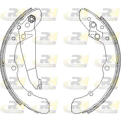 комплект спирачна челюст ROADHOUSE           