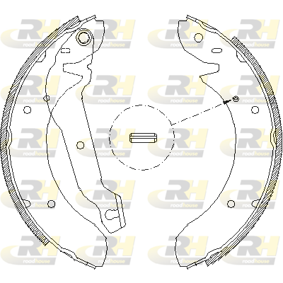комплект спирачна челюст ROADHOUSE           