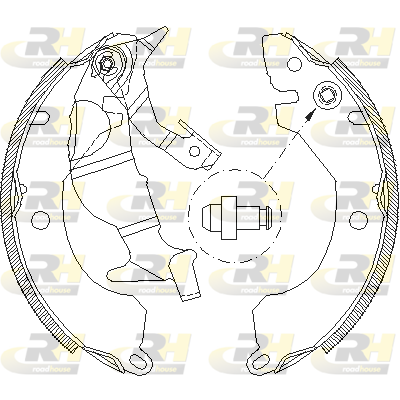 комплект спирачна челюст ROADHOUSE           