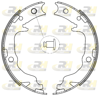 комплект спирачна челюст, ръчна спирачка ROADHOUSE           
