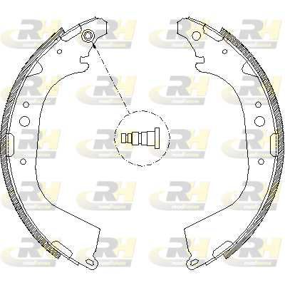комплект спирачна челюст ROADHOUSE           