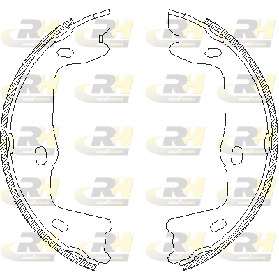 комплект спирачна челюст, ръчна спирачка ROADHOUSE           