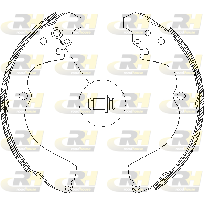комплект спирачна челюст ROADHOUSE           