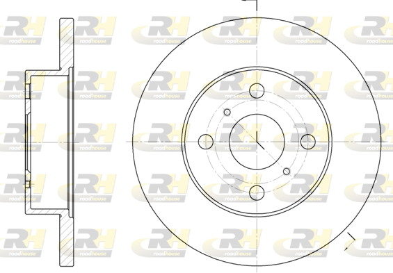 спирачен диск ROADHOUSE           