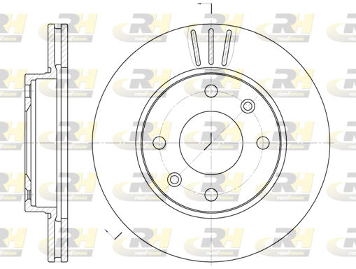 спирачен диск ROADHOUSE           