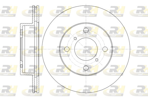 спирачен диск ROADHOUSE           