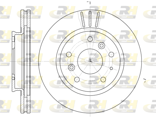 спирачен диск ROADHOUSE           