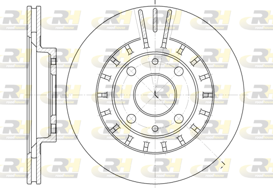 спирачен диск ROADHOUSE           