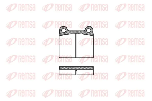 комплект спирачно феродо, дискови спирачки REMSA               