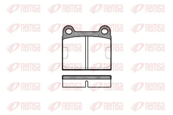 комплект спирачно феродо, дискови спирачки REMSA               
