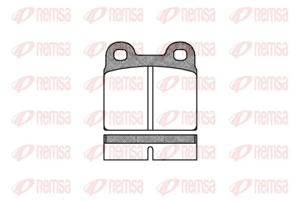 комплект спирачно феродо, дискови спирачки REMSA               