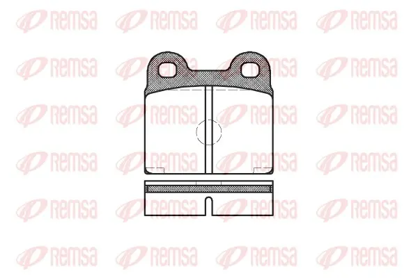 комплект спирачно феродо, дискови спирачки REMSA               