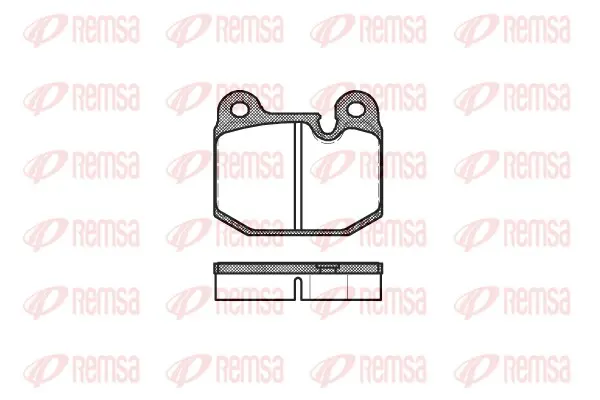 Комплект спирачно феродо, дискови спирачки REMSA