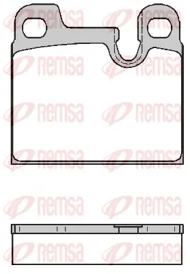 Комплект спирачно феродо, дискови спирачки REMSA
