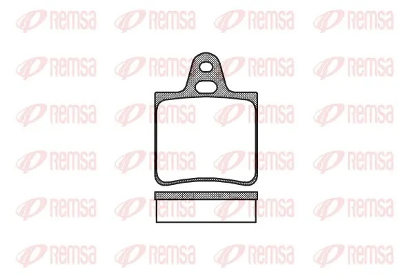 комплект спирачно феродо, дискови спирачки REMSA               