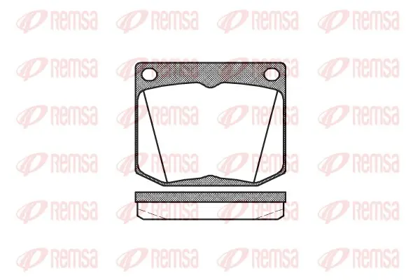 комплект спирачно феродо, дискови спирачки REMSA               