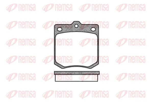 комплект спирачно феродо, дискови спирачки REMSA               