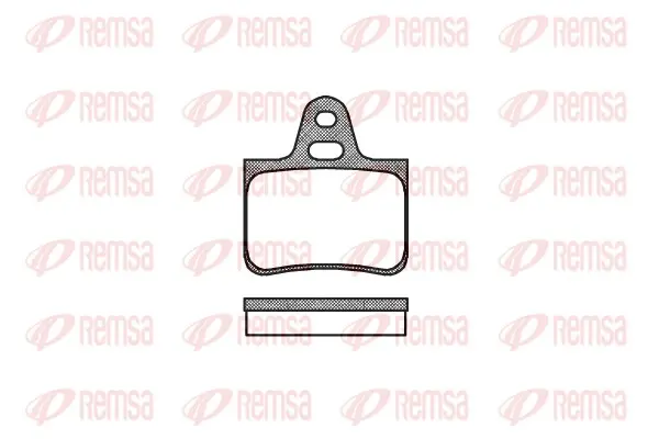 комплект спирачно феродо, дискови спирачки REMSA               