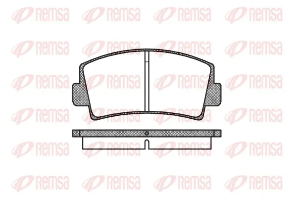 комплект спирачно феродо, дискови спирачки REMSA               