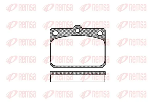 комплект спирачно феродо, дискови спирачки REMSA               