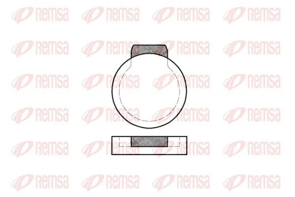 комплект спирачно феродо, дискови спирачки REMSA               