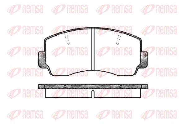 комплект спирачно феродо, дискови спирачки REMSA               