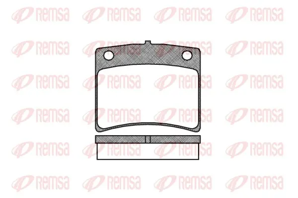комплект спирачно феродо, дискови спирачки REMSA               