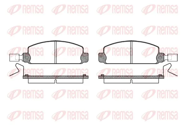комплект спирачно феродо, дискови спирачки REMSA               