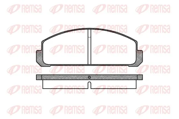 комплект спирачно феродо, дискови спирачки REMSA               