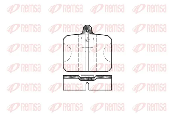 комплект спирачно феродо, дискови спирачки REMSA               