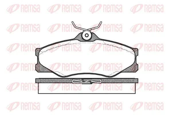 комплект спирачно феродо, дискови спирачки REMSA               