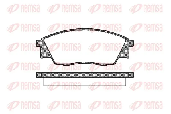 комплект спирачно феродо, дискови спирачки REMSA               