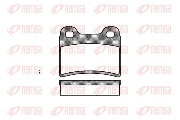 комплект спирачно феродо, дискови спирачки REMSA               