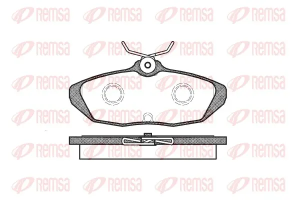 комплект спирачно феродо, дискови спирачки REMSA               