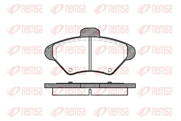 комплект спирачно феродо, дискови спирачки REMSA               