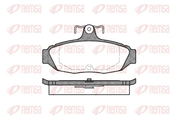 комплект спирачно феродо, дискови спирачки REMSA               