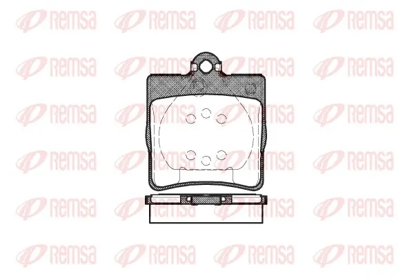 комплект спирачно феродо, дискови спирачки REMSA               