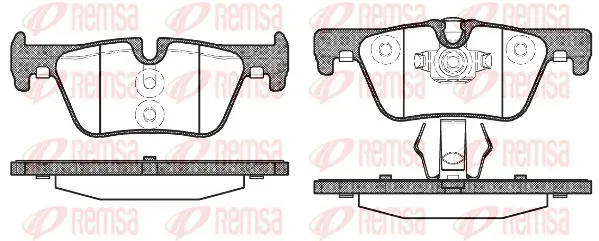 Комплект спирачно феродо, дискови спирачки REMSA
