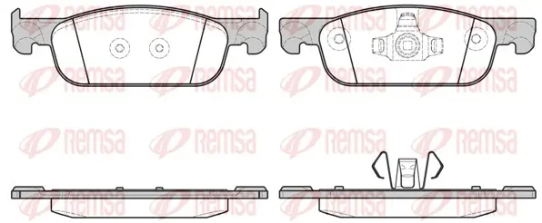 Комплект спирачно феродо, дискови спирачки REMSA