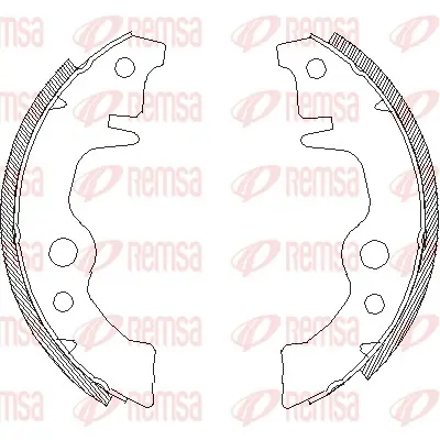 комплект спирачна челюст REMSA               