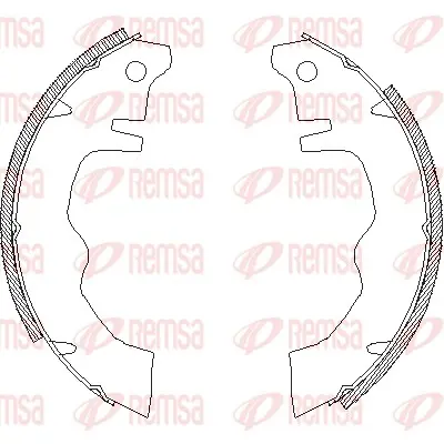 комплект спирачна челюст REMSA               