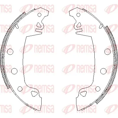 комплект спирачна челюст REMSA               