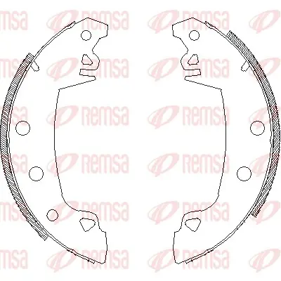 комплект спирачна челюст REMSA               