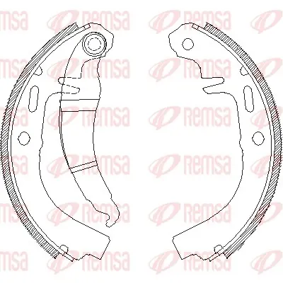комплект спирачна челюст REMSA               