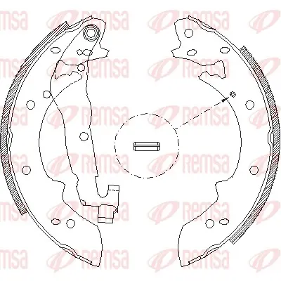комплект спирачна челюст REMSA               