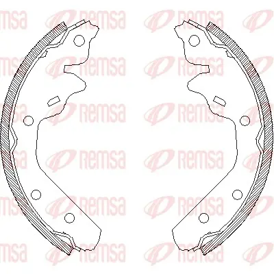 комплект спирачна челюст REMSA               