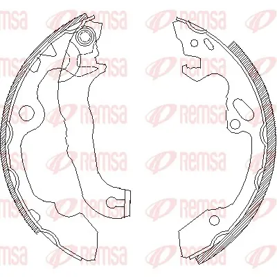 комплект спирачна челюст REMSA               